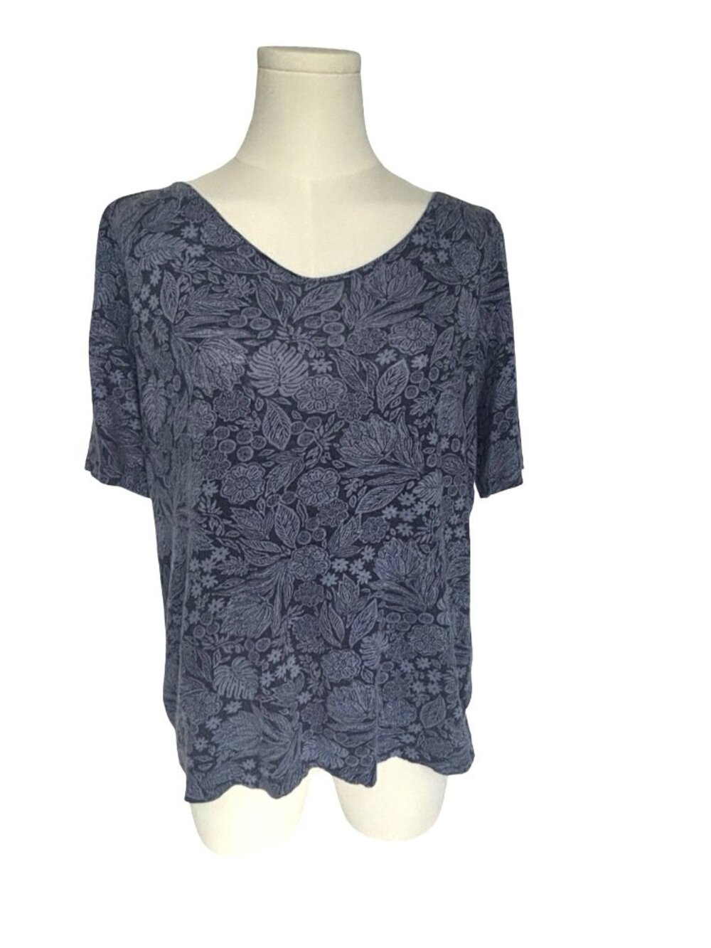 J. Jill Love Linen Tops Sz Medium Short Sleeve Scoop Neck Lot of 2 - Picture 2 of 5